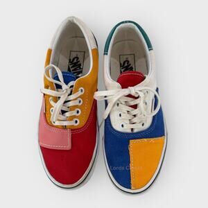 Vans Era Colorblock Skate Sneakers 5 Patchwork Low Top Lace Up Casual Street